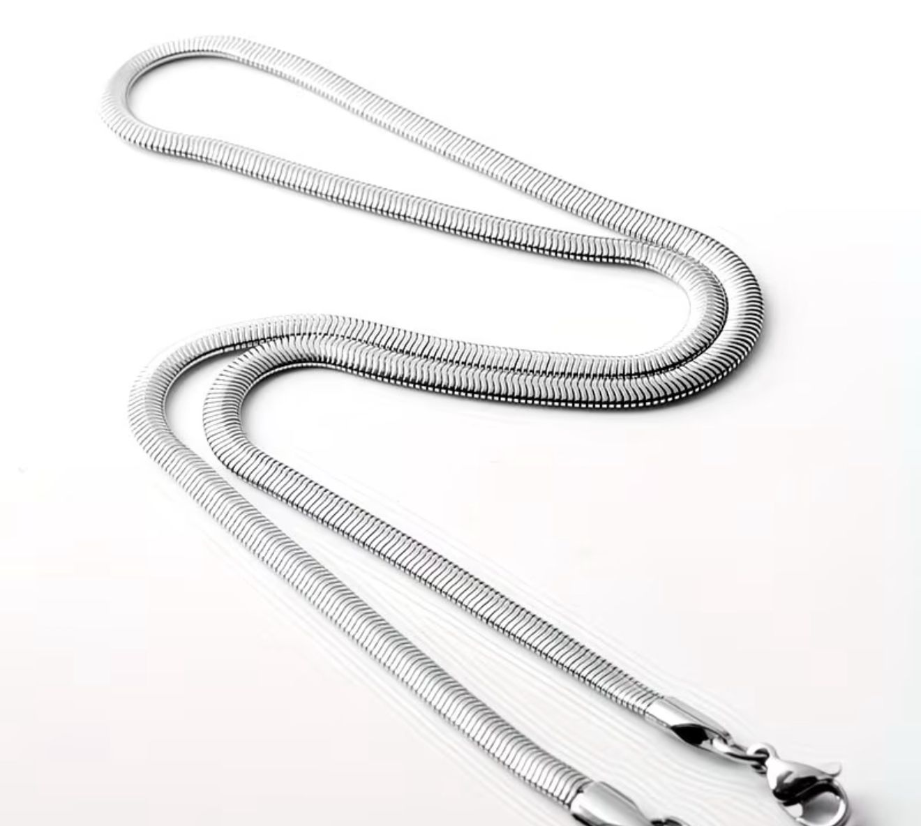 Premium Stainless Steel Snake Chain – Waterproof & No Fade
